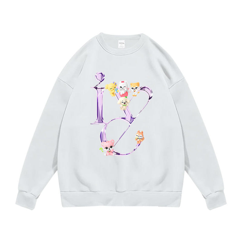 Girl Group Album Logo Printed Sweatshirt