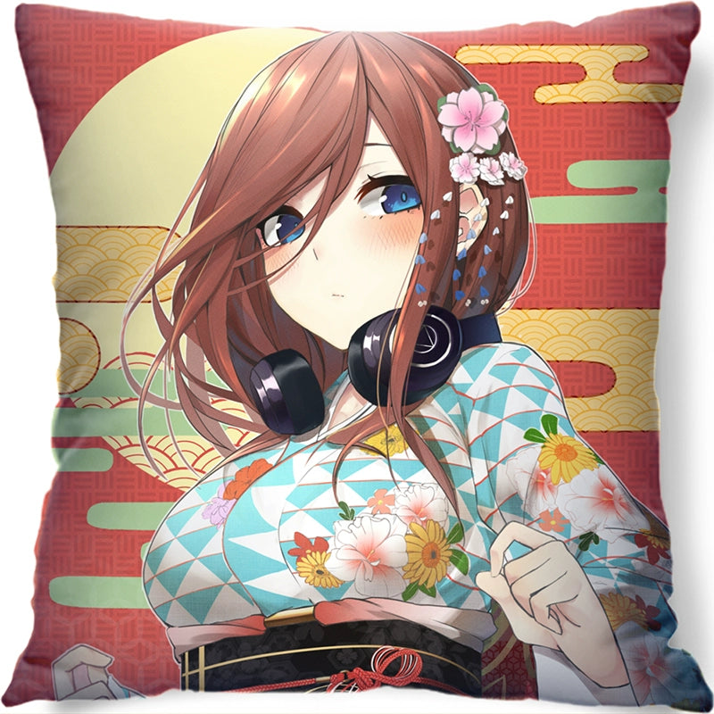 Nakano Anime Throw Pillow