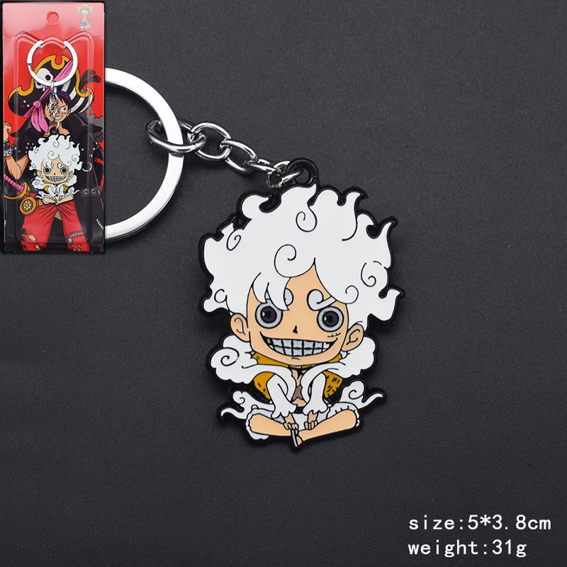 Cute Luffy Necklace Keychain Pendant