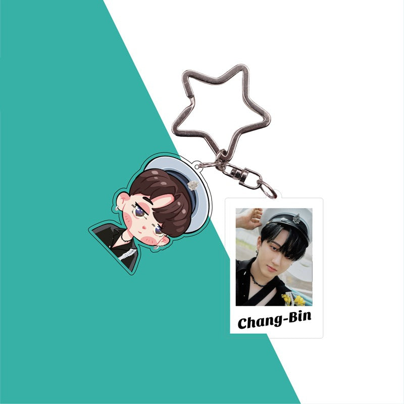 Cute Kpop Photo Keychain