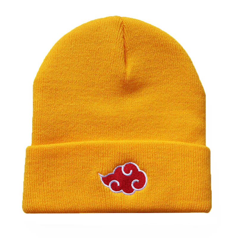 Trendy Red Cloud Logo Knitted Hat