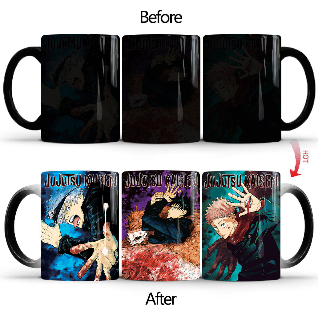 Heat-sensitive Anime Color-changing Ceramic Mug