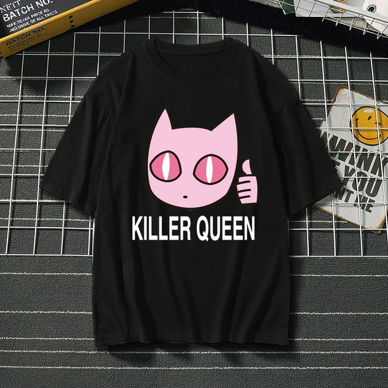 Jojo Anime Graphic Cotton Short Sleeve T-Shirt