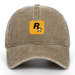 Game R Star Print Washed Baseball Cap