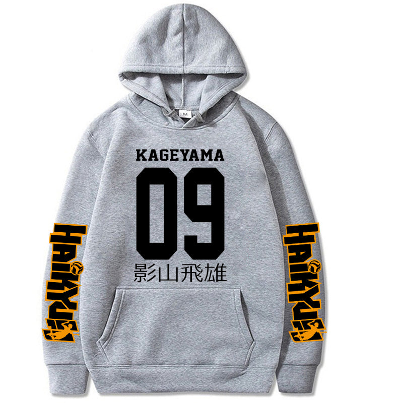 Unisex Kageyama Graphic Print Casual Hoodie