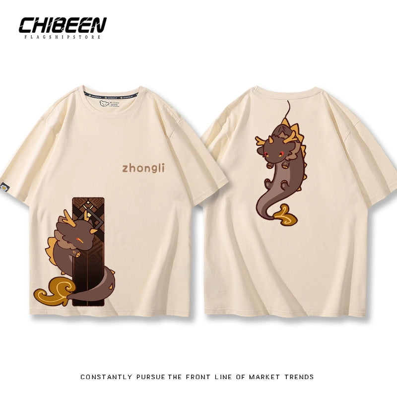 ZhongLi Game Print Short-sleeved T-shirt