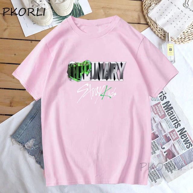 Unisex KPOP Fashion Letter Printed T-shirt