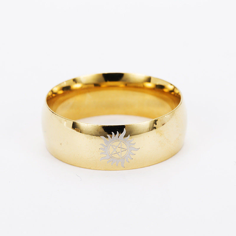 Supernatural Logo Stainless Steel Ring