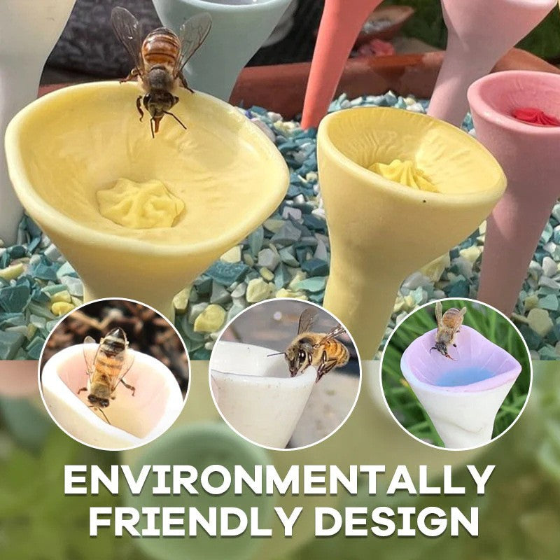 Bee Inspect Drinking Cup Garden Decoration