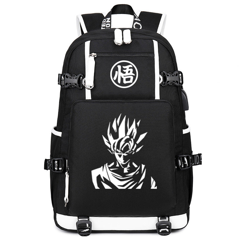 Goku Anime Pattern Large-capacity Backpack