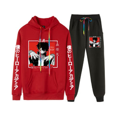 Men's Anime Casual Hoodie Trousers Suit