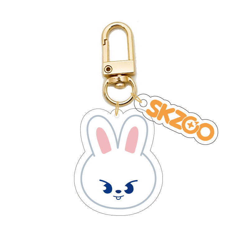 Cartoon KPOP Transparent Acrylic Keychain