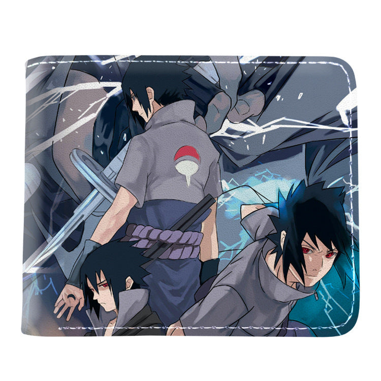 Trendy Anime Sasuke Folding Wallet