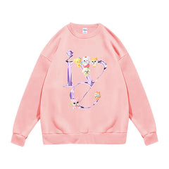 Girl Group Album Logo Printed Sweatshirt