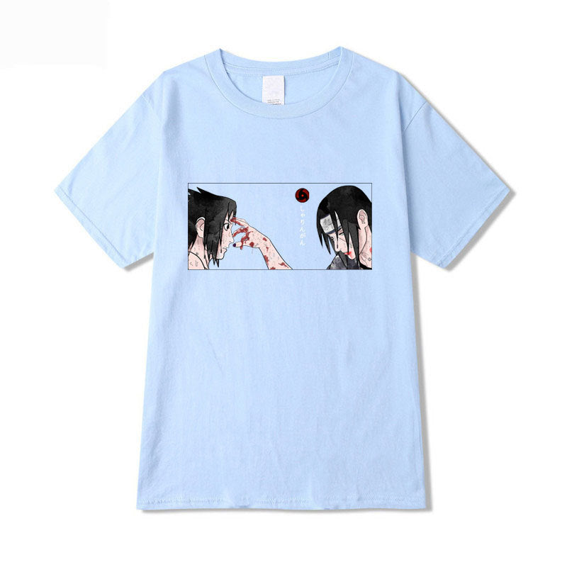 Unisex Sasuke Itachi Printed Short-sleeved T-shirt