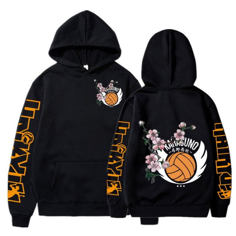 Unisex Karasuno Graphic Print Casual Hoodie