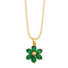 Luxury Flower Pendant Collarbone Necklace