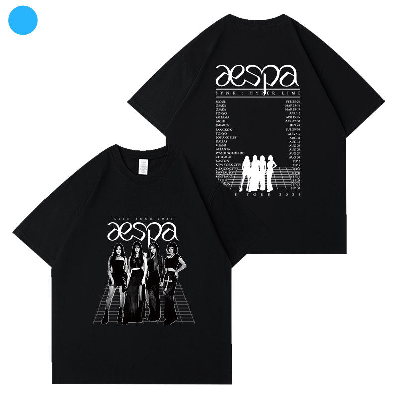 æ Tour Graphic Printed Short-sleeved T-shirt