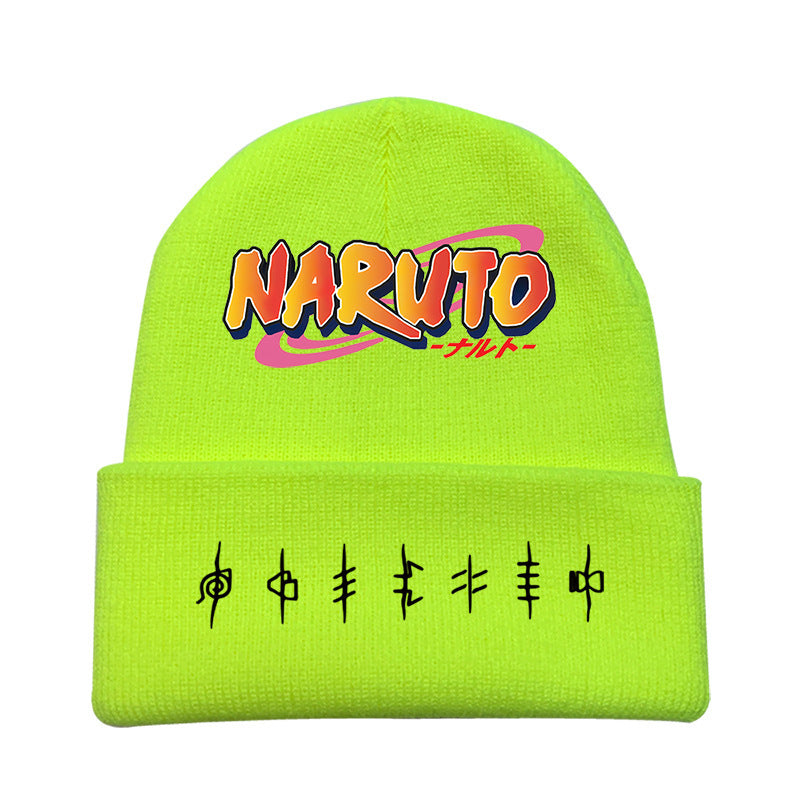 Versatile Anime Print Knitted Hat