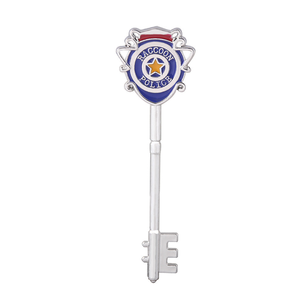 Retro Game Key Props Metal Pendant