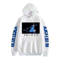 Casual Anime Print Loose Pullover Hoodie