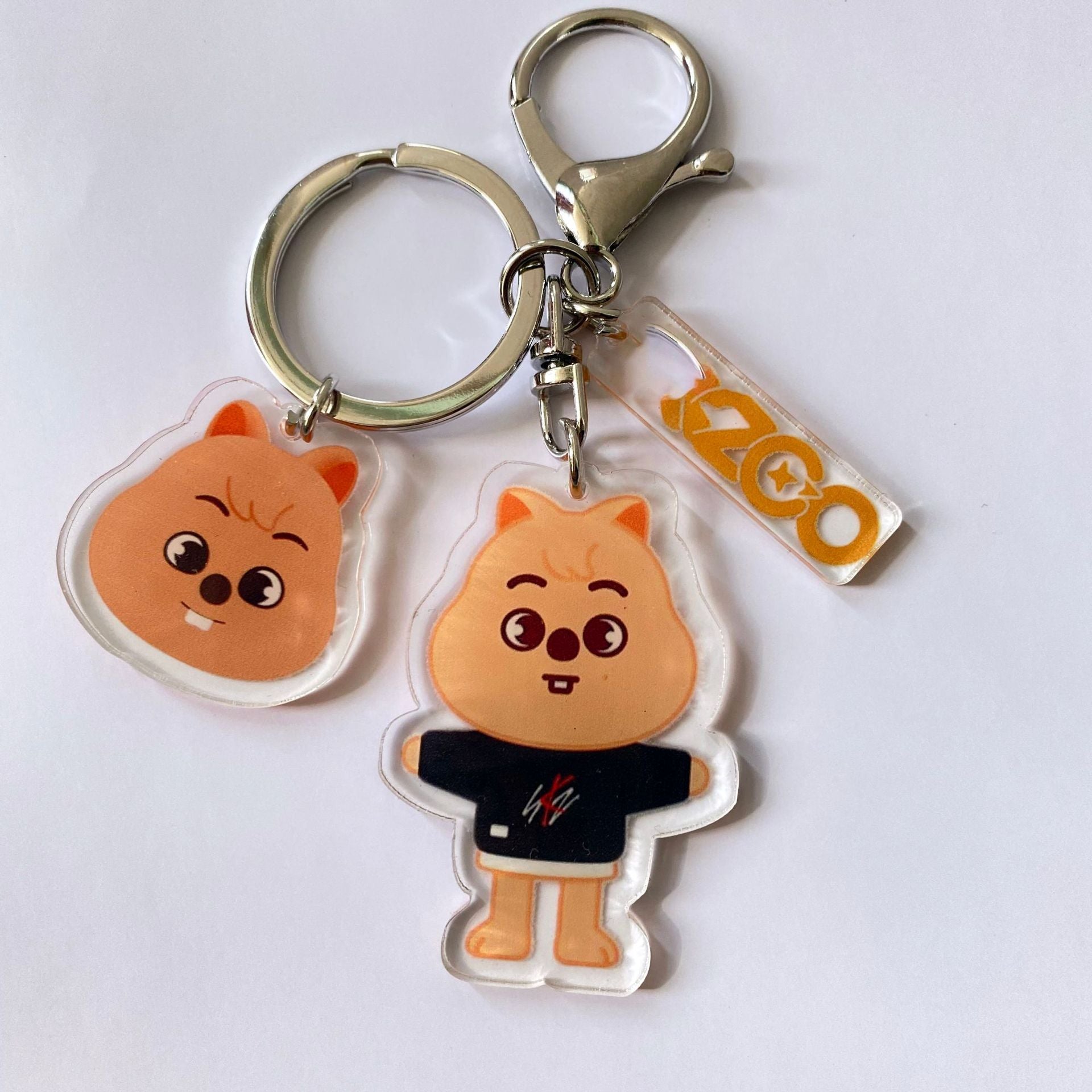 Kpop Cartoon Acrylic Double-sided Keychain