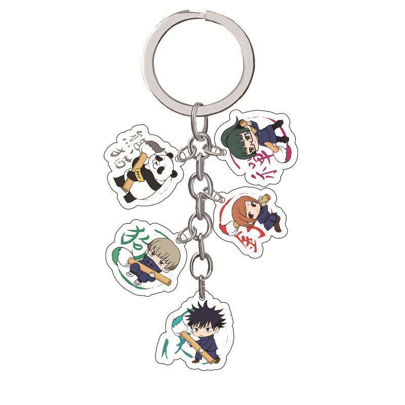 Cute Anime Acrylic Keychain Pendant