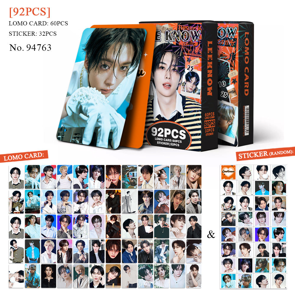 92PCS LeeKnow THIS & THAT Photocard Sticker