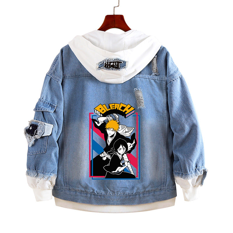 Trendy Anime Kurosaki Ichigo Denim Jacket