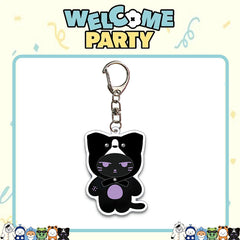 KPOP Cartoon Doll Acrylic Keychain 6PCS