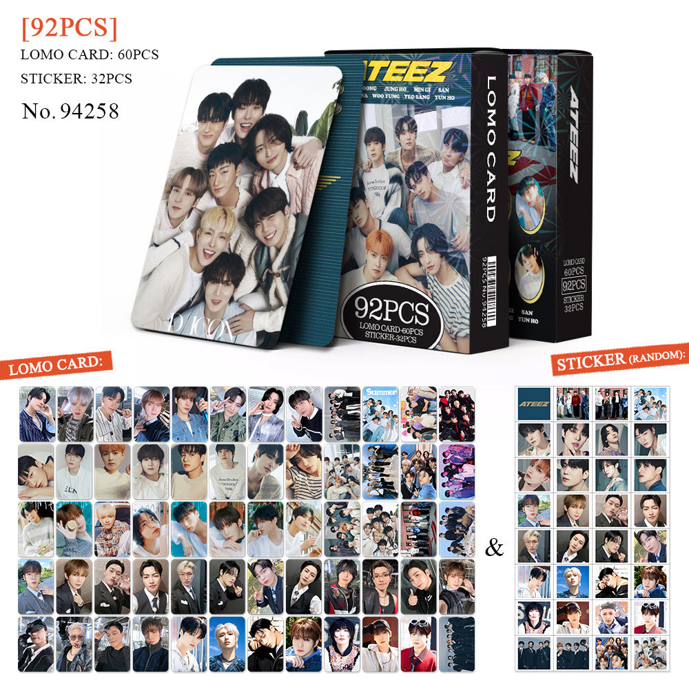 92pcs Boxed Photocards