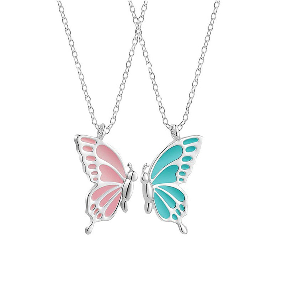 Niche Butterfly Friendship Necklace