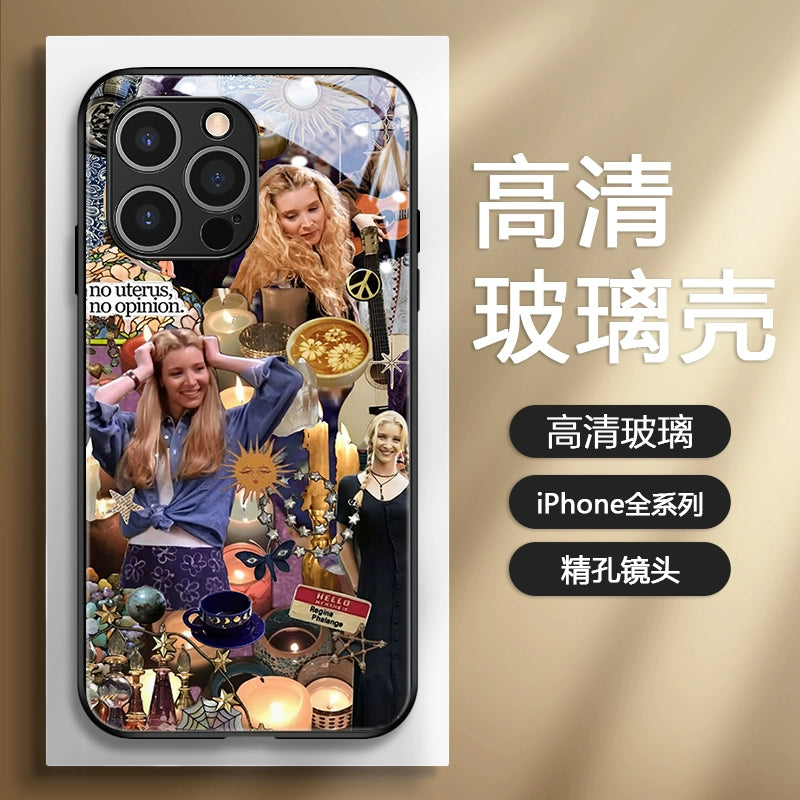 Creative Friends Glass IPhone Case