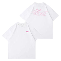 DEARLIT Cartoon Print Short-sleeved T-shirt