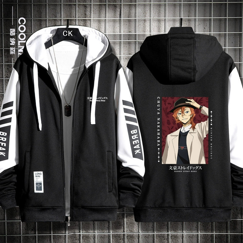 Trendy Anime Zipper Thin Cardigan Hoodie