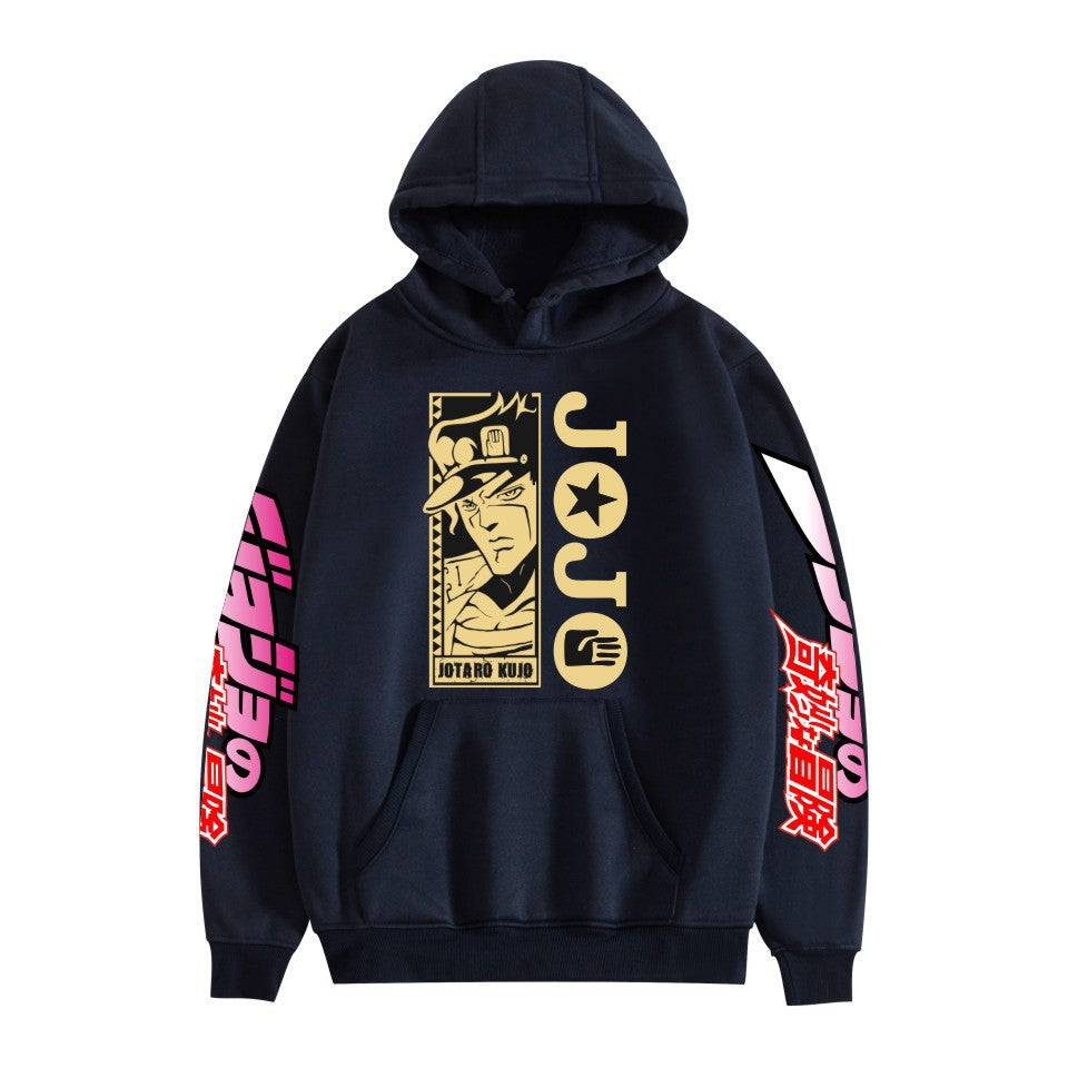 Unisex JOJO Anime Printed Pullover Hoodie