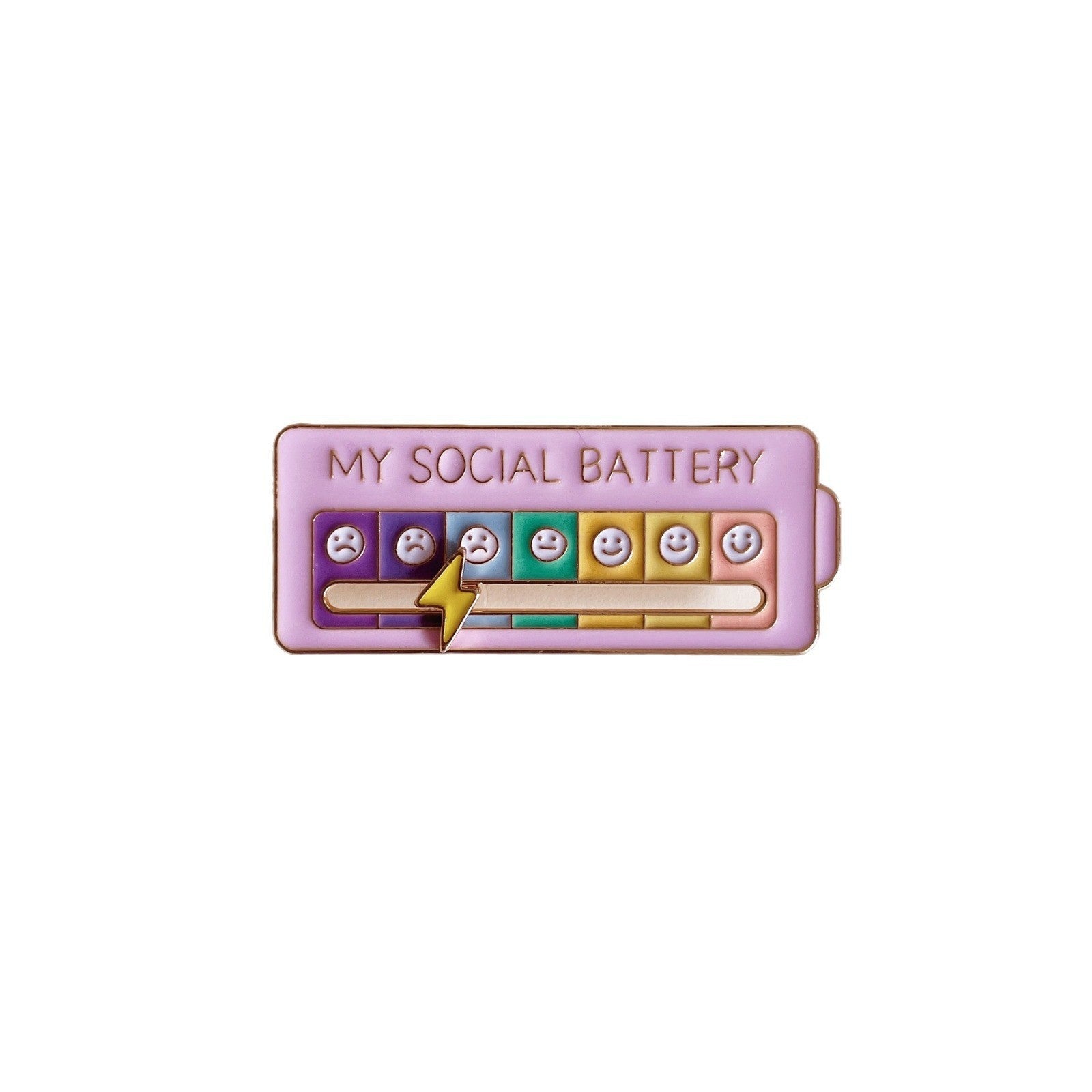 Mood Switch Brooch Badge