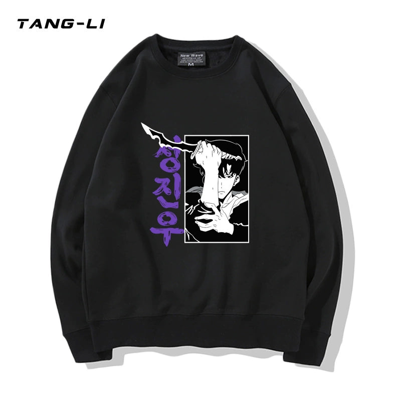 Men's Anime Logo Crew Neck Sweatshirt