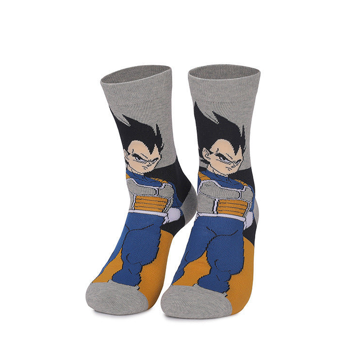 Vegeta Anime Leisure Sports Medium Tube Socks