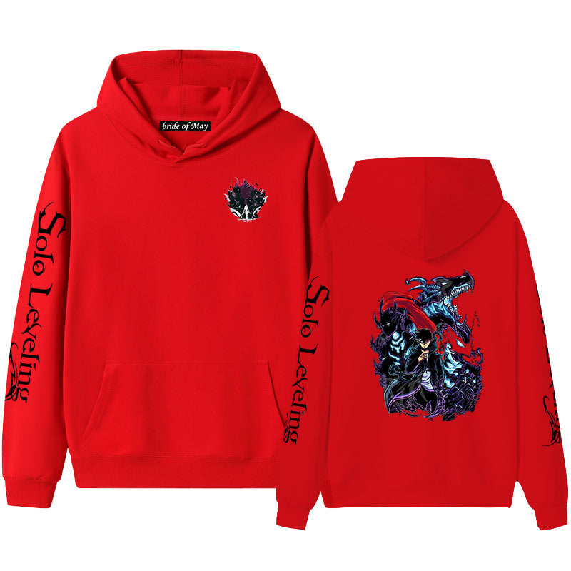 Unisex Anime Printed Pullover Hoodie