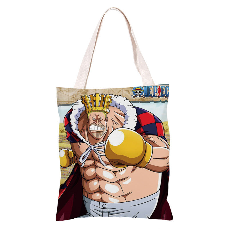 Trendy Anime Canvas Shoulder Bag