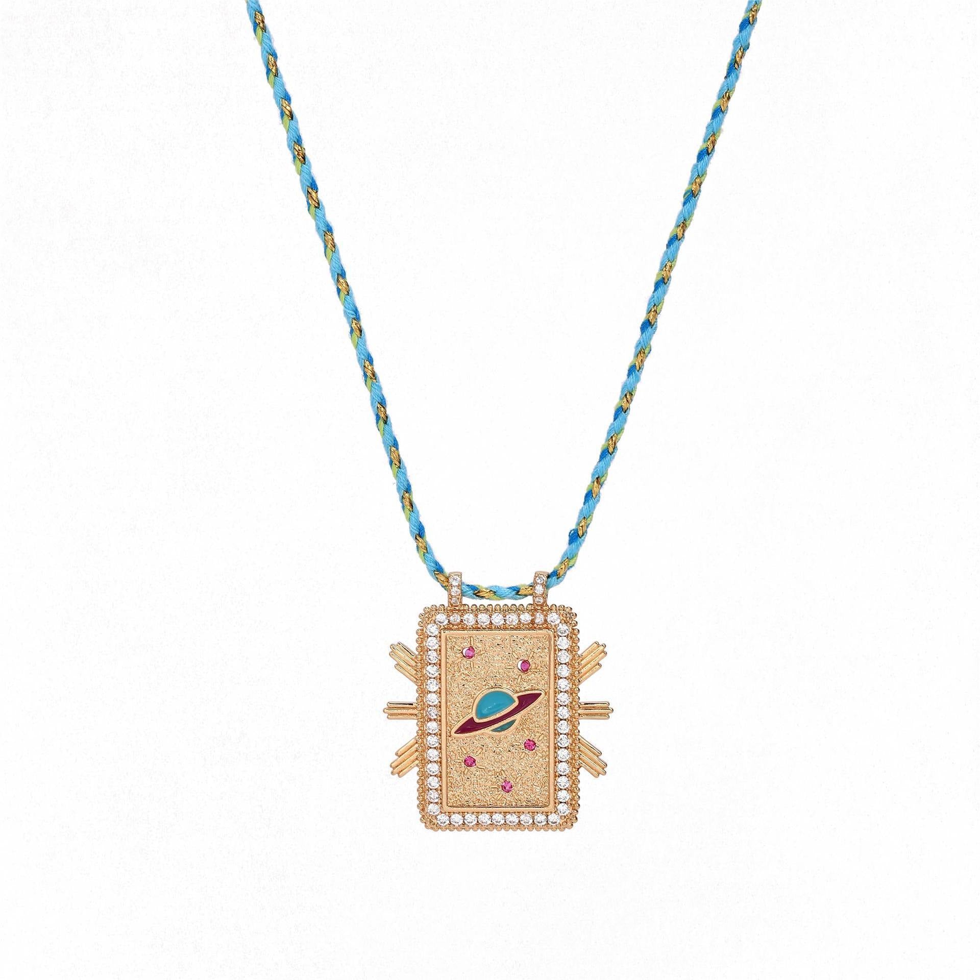Bohemian Style Tarot Card Necklace