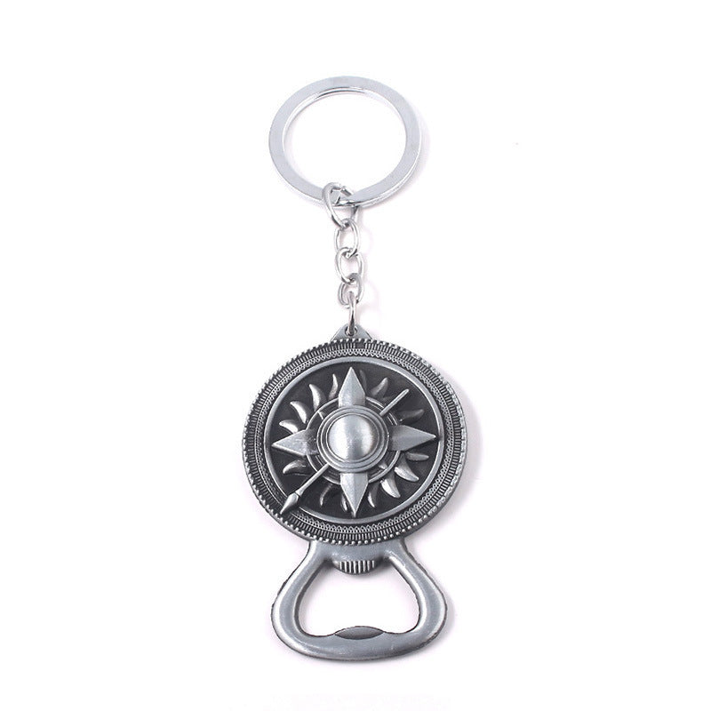 Dragon Wolf Bottle Opener Keychain Pendant