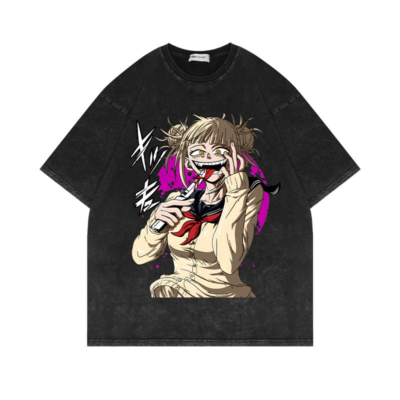 Retro Plus Ultra Gym Short-sleeved Washed T-shirt