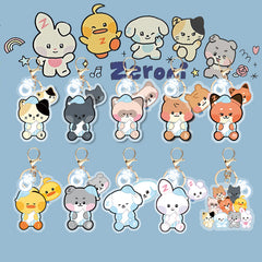 KPOP Cartoon Acrylic Pendant Keychain