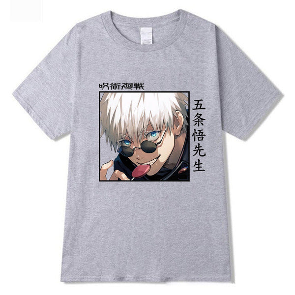 Unisex Anime Graphic Print Summer Short-sleeved T-shirt