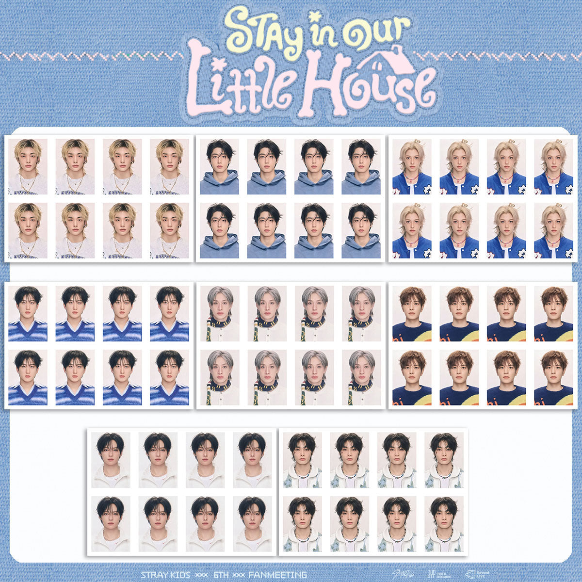 SKZ STAY in Our Little House One Inch ID Photo