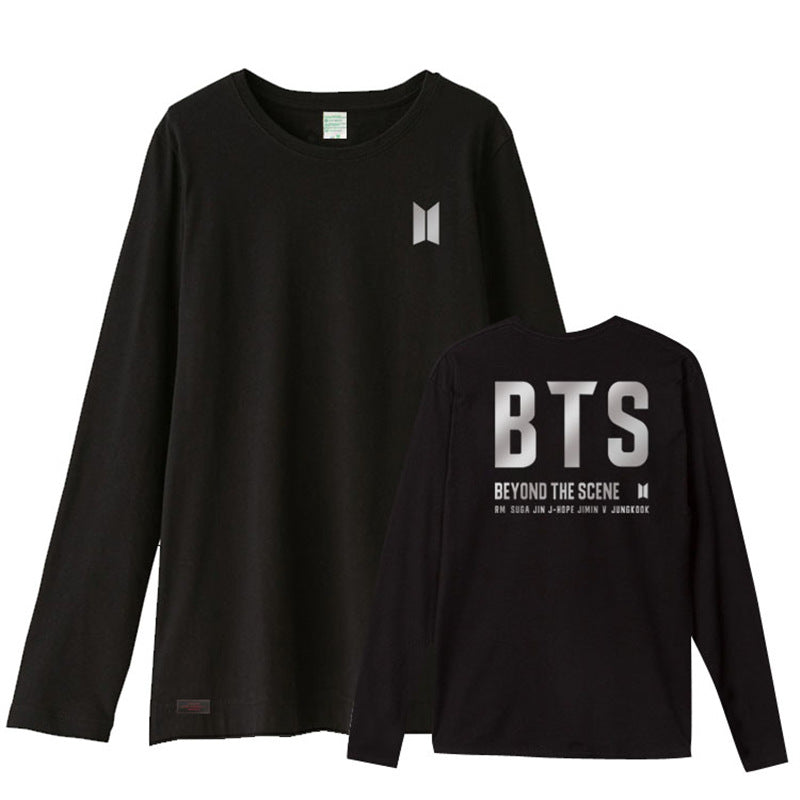 Unisex Kpop Logo Casual Long-sleeved T-shirt