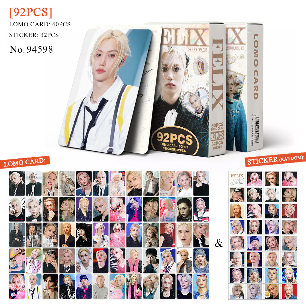 92PCS FELIX Photocard Stickers Collection
