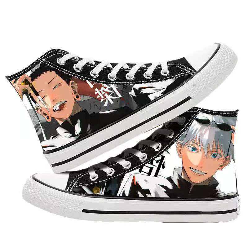 Unisex Casual Anime 3D Printed Canvas Shoes